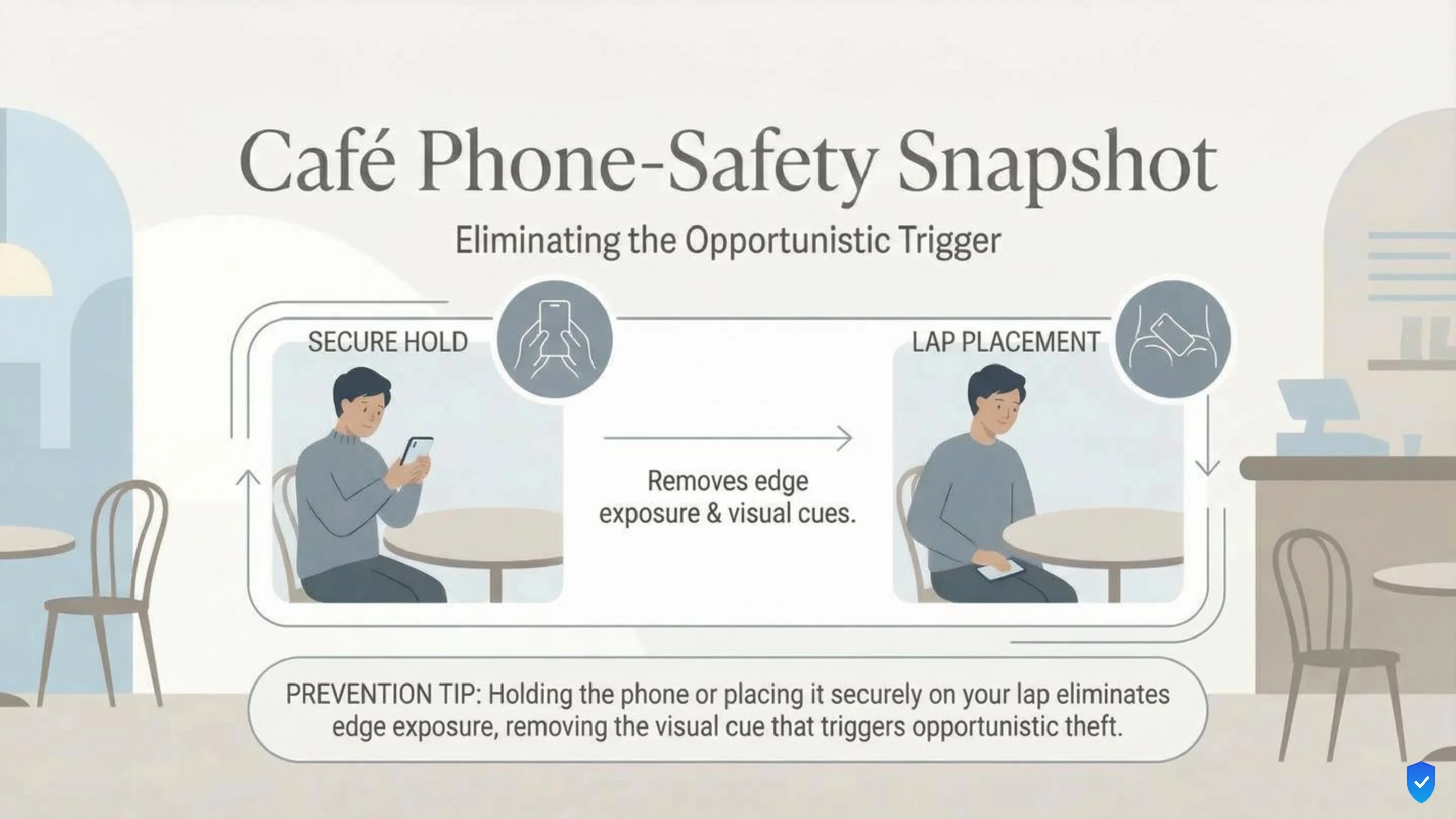 Cafe phone-safety snapshot, slide 4 of 6