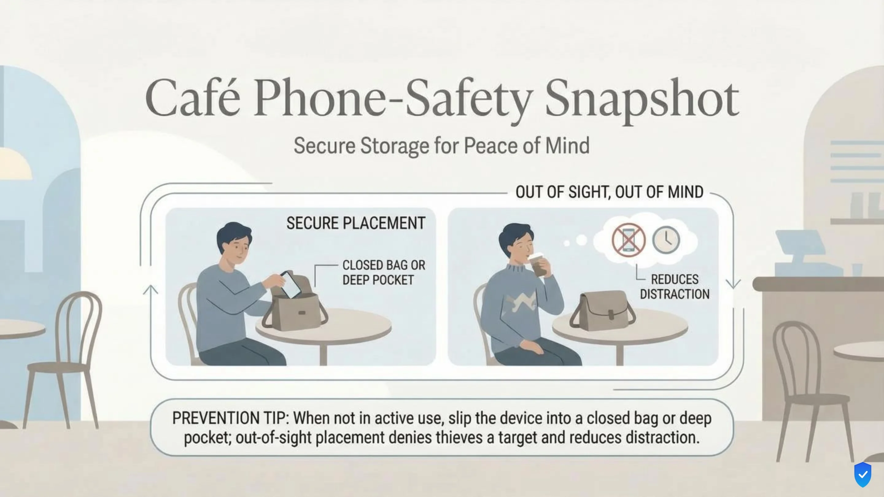 Cafe phone-safety snapshot, slide 5 of 6