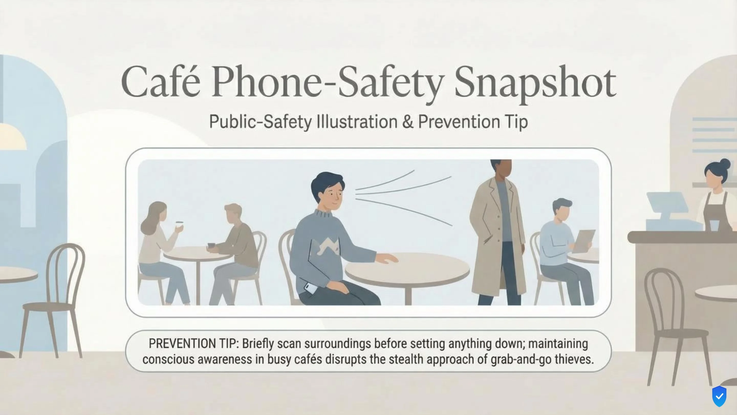 Cafe phone-safety snapshot, slide 6 of 6