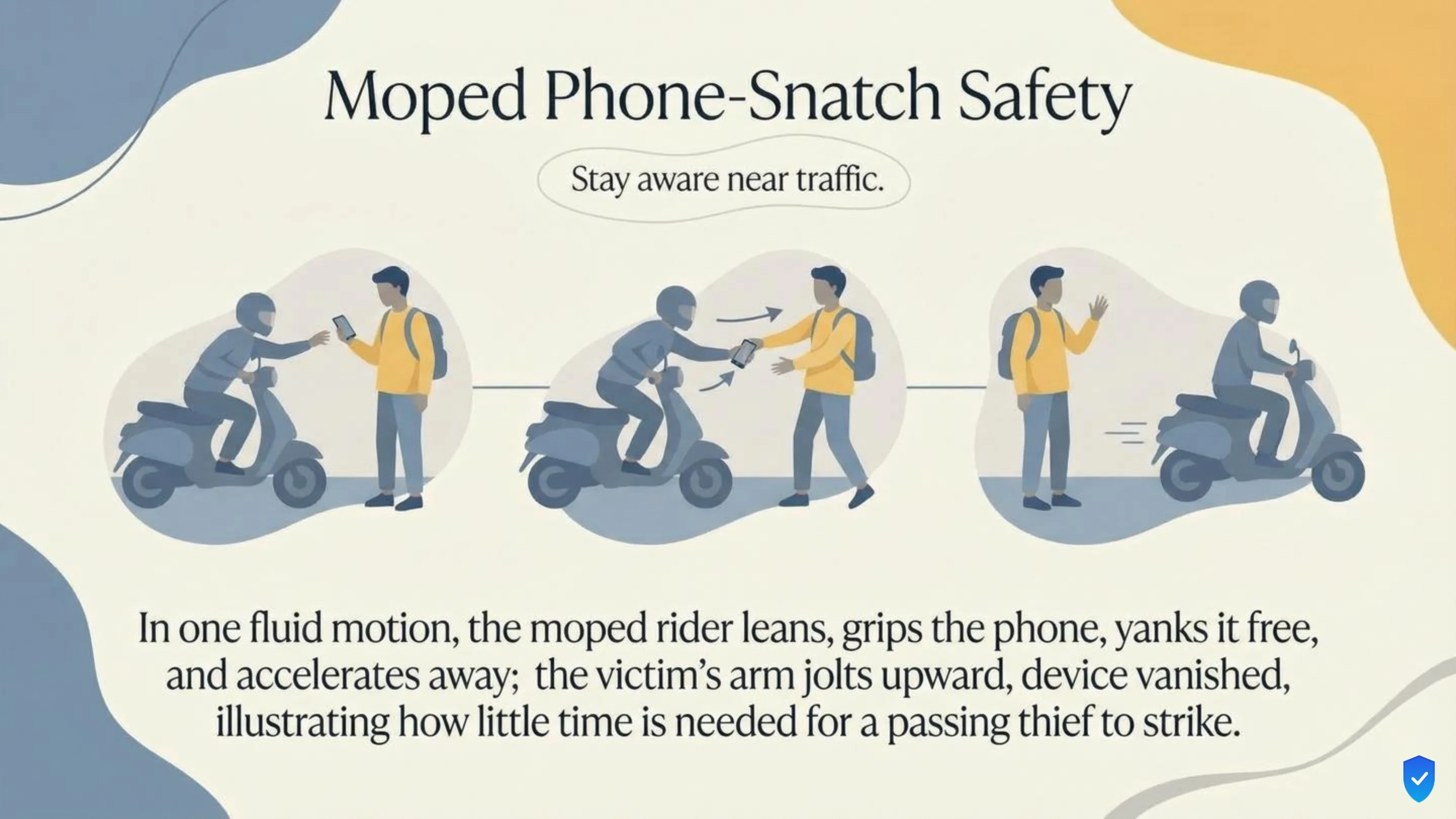 Moped phone-snatch safety, slide 2 of 6
