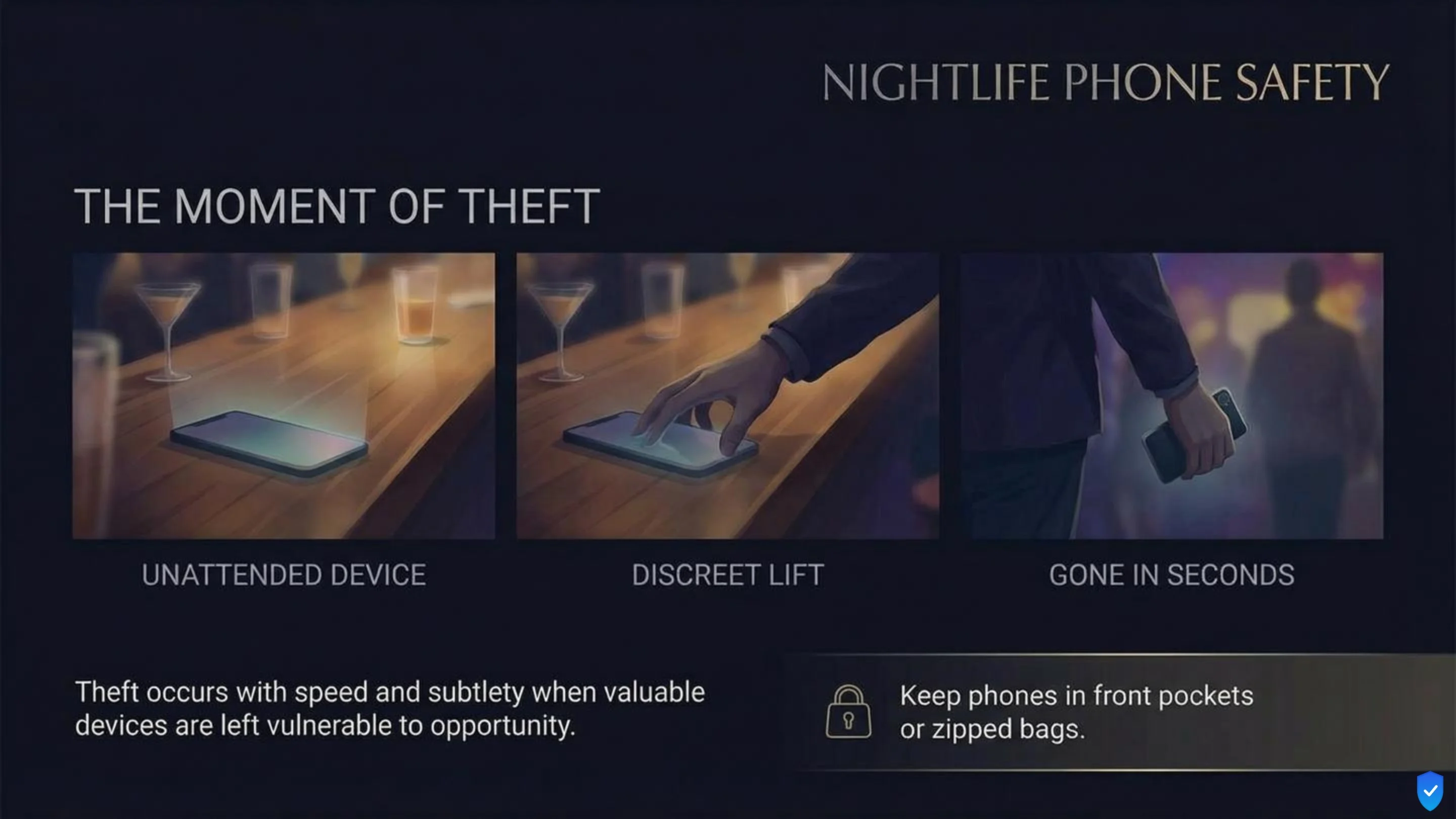 Nightlife phone safety, slide 3 of 6