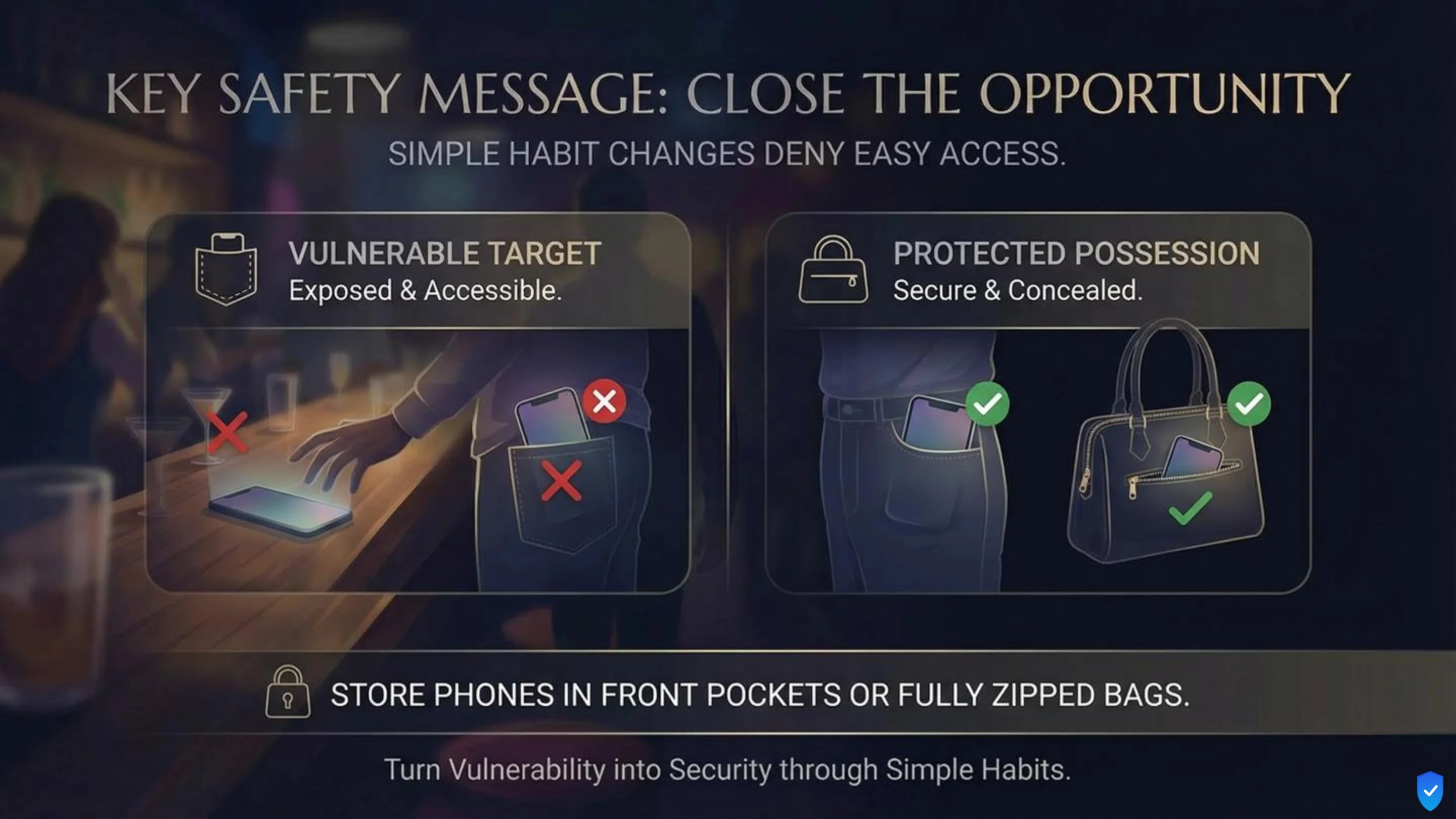 Nightlife phone safety, slide 4 of 6